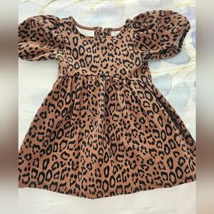 Leopard Print Kids Dress
